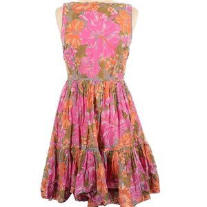 Tracy Feith Floral Sleeveless Retro Dress